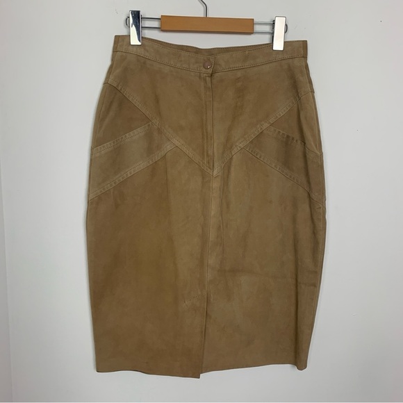 Vintage Danier 90s Y2K Suede Pencil Skirt - Picture 4 of 6
